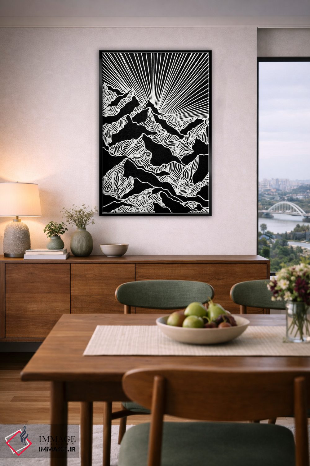 تابلو مدرن هدف گذاری بلند دوم اثر جولیا دی سانو - D6B