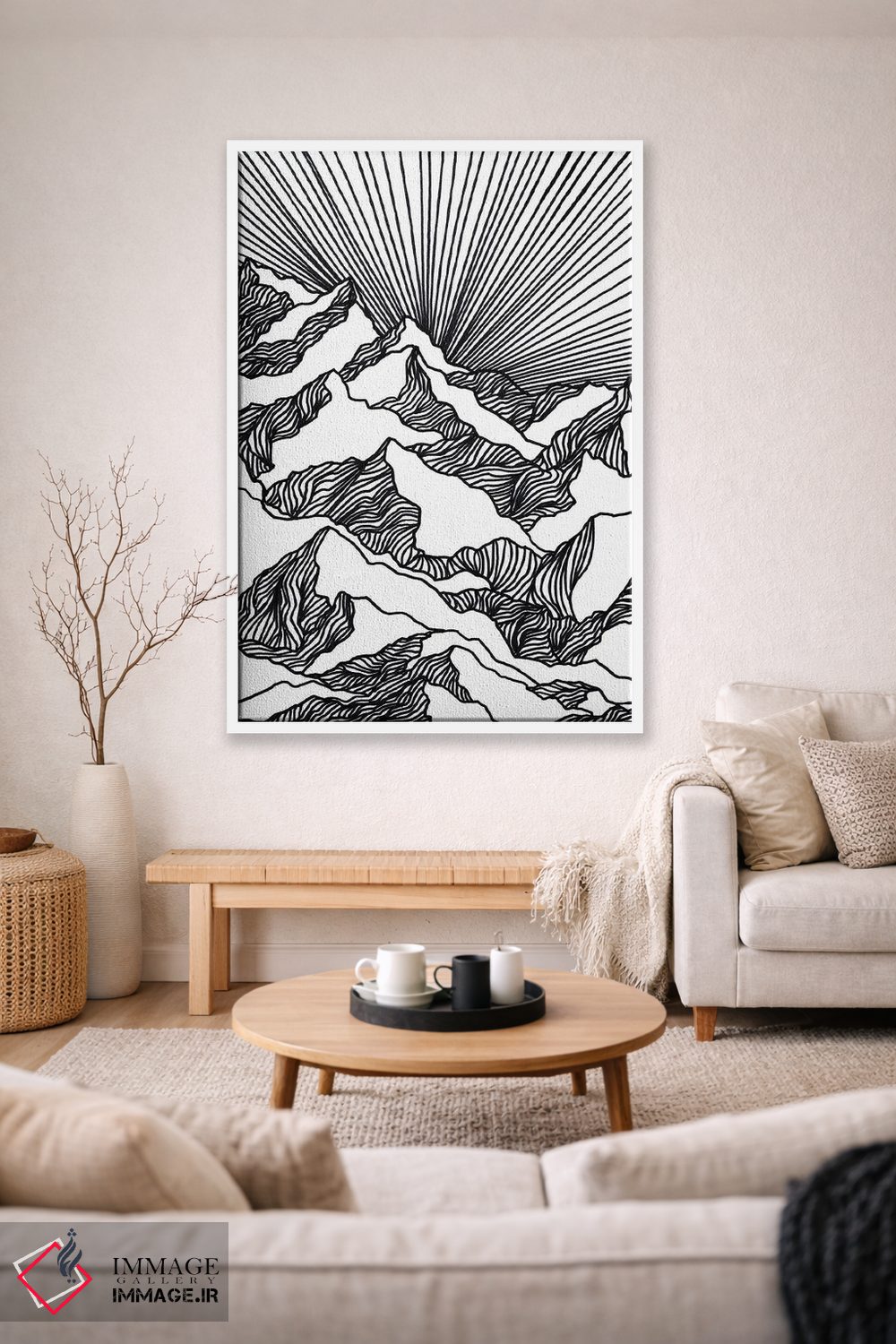 تابلو مینیمال هدف بلند I اثر جولیا دی سانو - D1W