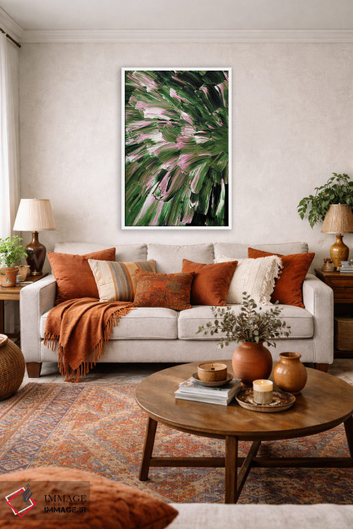 تابلو انتزاعی انفجار گیاهی VI اثر جولیا دی سانو - D2W