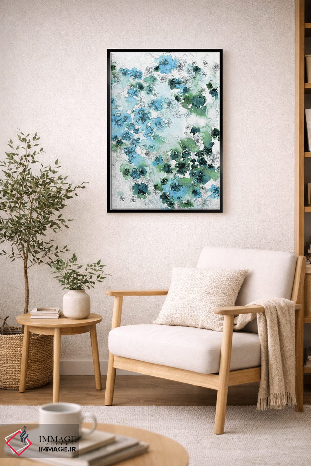 تابلو انتزاعی جریان گل های وحشی II اثر جولیا دی سانو - D2B