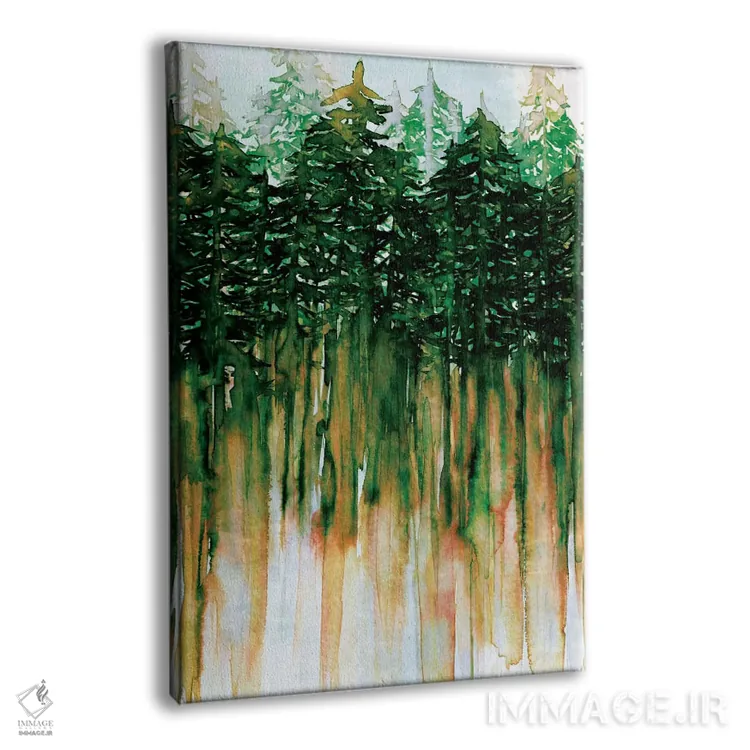 تابلو انتزاعی حال وهوای شمال غربی IV اثر جولیا دی سانو - نمای پرسپکتیو محصول