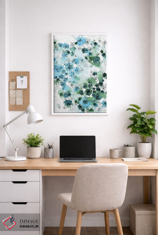 تابلو انتزاعی جریان گل های وحشی II اثر جولیا دی سانو - D4W