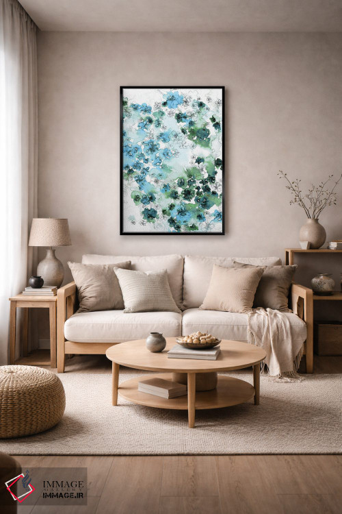 تابلو انتزاعی جریان گل های وحشی II اثر جولیا دی سانو - D5B