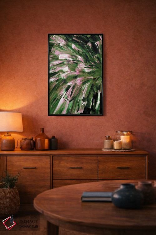 تابلو انتزاعی انفجار گیاهی VI اثر جولیا دی سانو - D5B