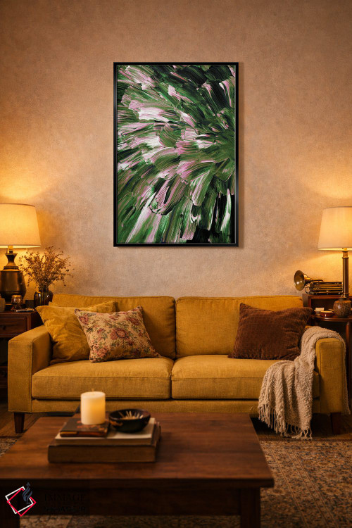 تابلو انتزاعی انفجار گیاهی VI اثر جولیا دی سانو - D6B