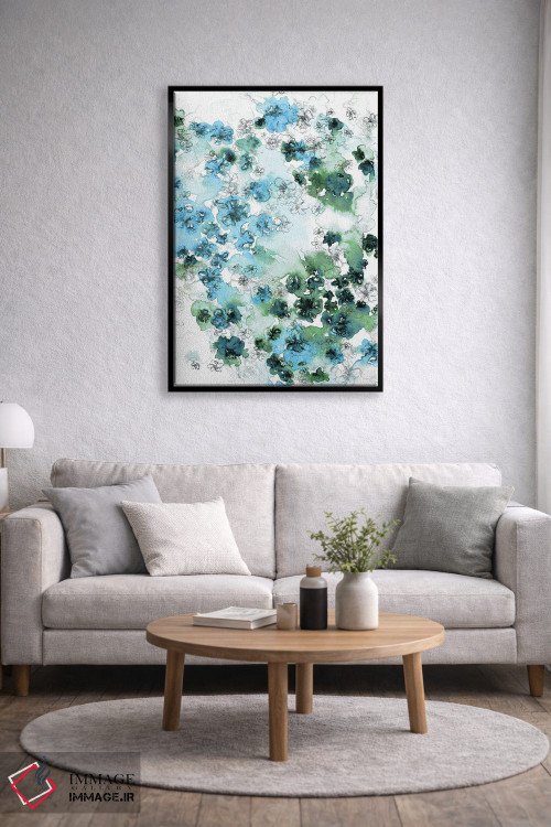 تابلو انتزاعی جریان گل های وحشی II اثر جولیا دی سانو - D6B