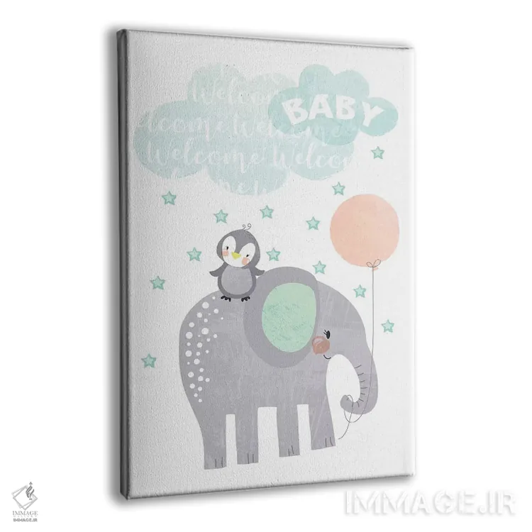 تابلو دکوراتیو ماجراجویی کودکانه II اثر جنیفر اللوری - نمای پرسپکتیو محصول