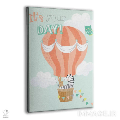 تابلو دکوراتیو ماجراجویی کودکانه III اثر جنیفر اللوری - نمای پرسپکتیو محصول