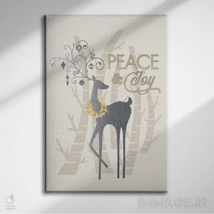 تابلو دکوراتیو درخشش قطبی I اثر جنیفر اللوری - نمای روبهرو روی دیوار