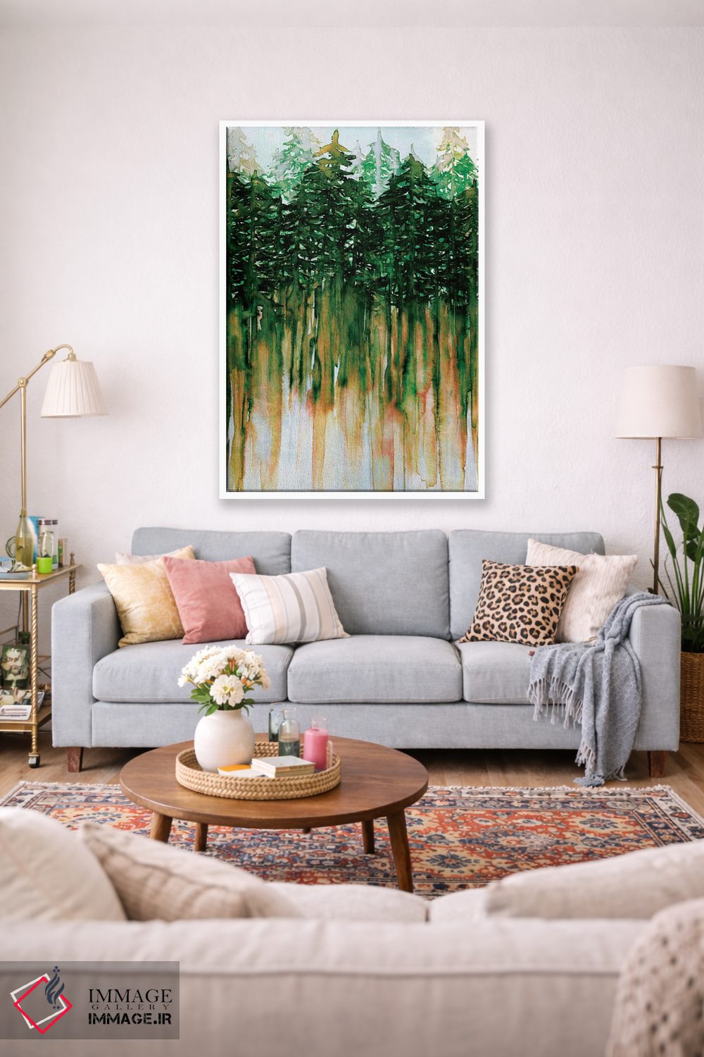 تابلو انتزاعی حال وهوای شمال غربی IV اثر جولیا دی سانو - D1W