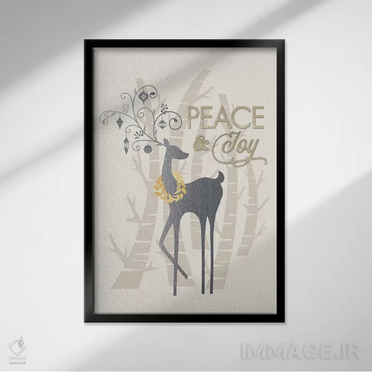 تابلو دکوراتیو درخشش قطبی I اثر جنیفر اللوری - نمای قابدار مشکی