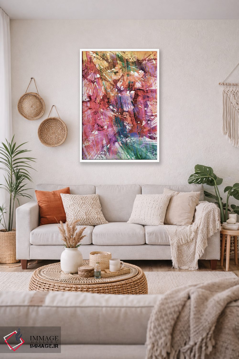 تابلو انتزاعی Fashion Frenzy,پرندگان شکارچی، تب مد اثر جولیا دی سانو - D2W