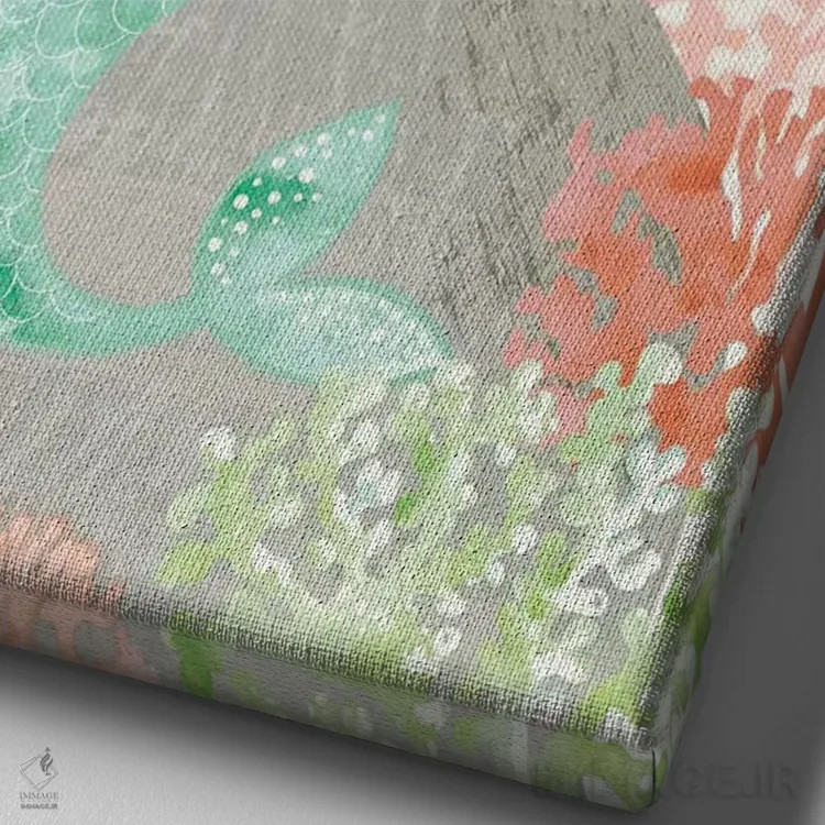 تابلو دکوراتیو نسیم ساحلی I اثر جنیفر اللوری - نمای نزدیک بافت بوم