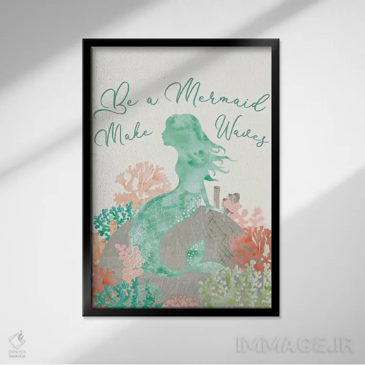 تابلو دکوراتیو نسیم ساحلی I اثر جنیفر اللوری - نمای قابدار مشکی