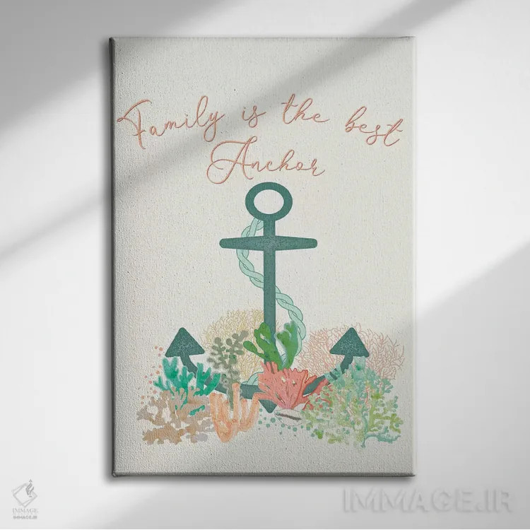 تابلو دکوراتیو نسیم ساحلی II اثر جنیفر اللوری - نمای روبهرو روی دیوار