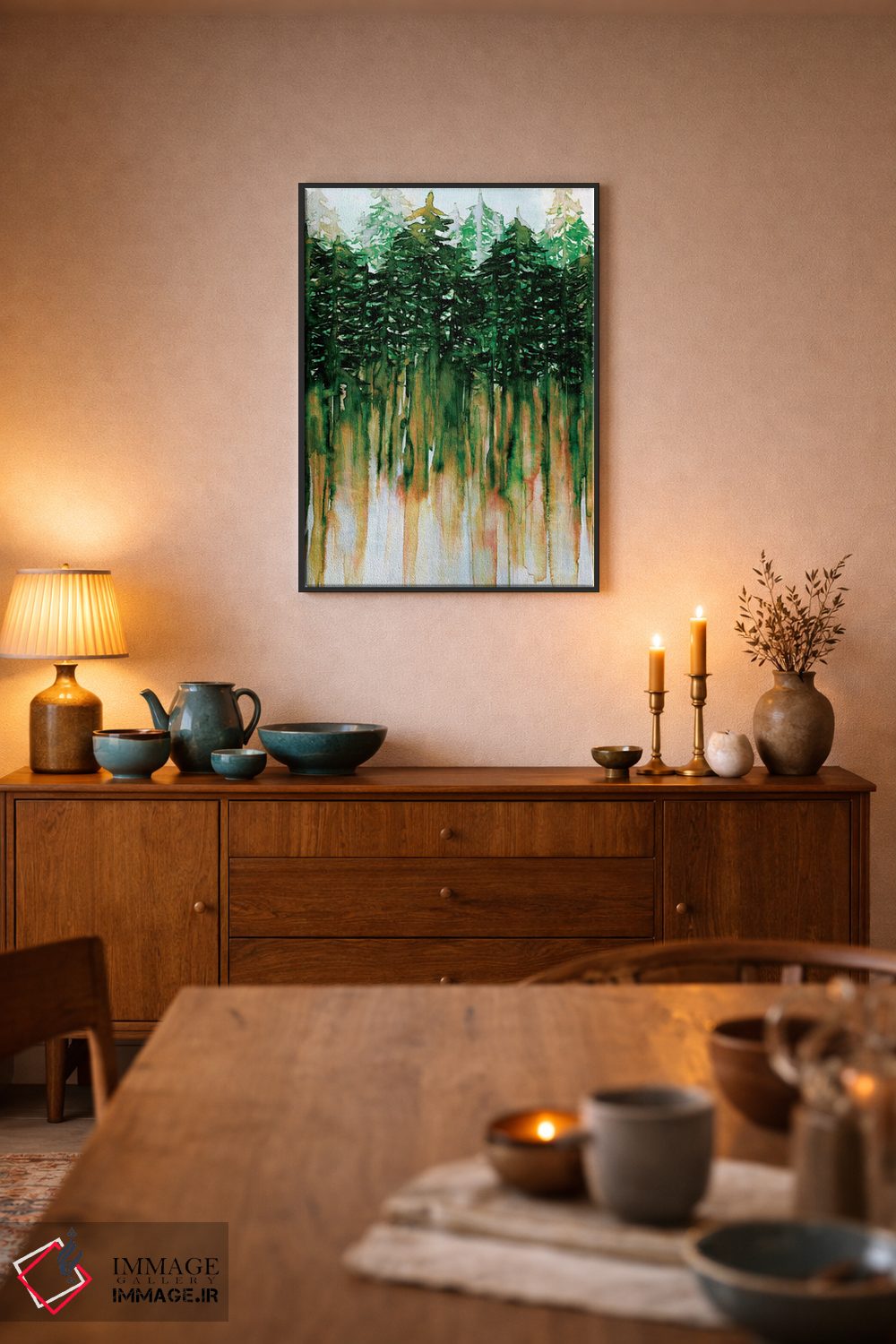 تابلو انتزاعی حال وهوای شمال غربی IV اثر جولیا دی سانو - D6B