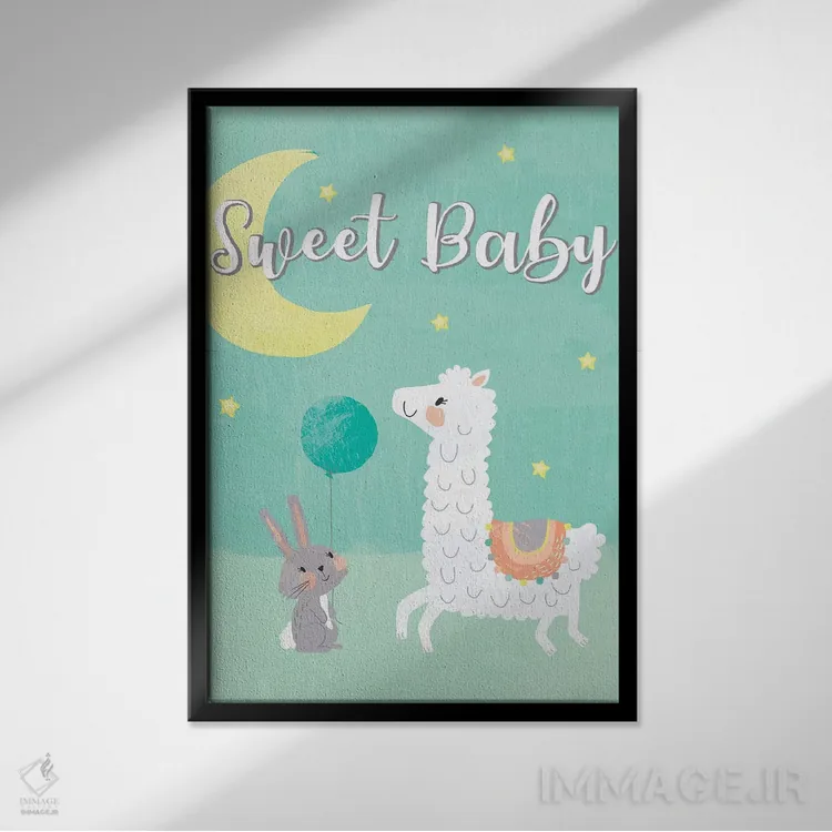 تابلو دکوراتیو ماجراجویی کودکانه IV اثر جنیفر اللوری - نمای قابدار مشکی