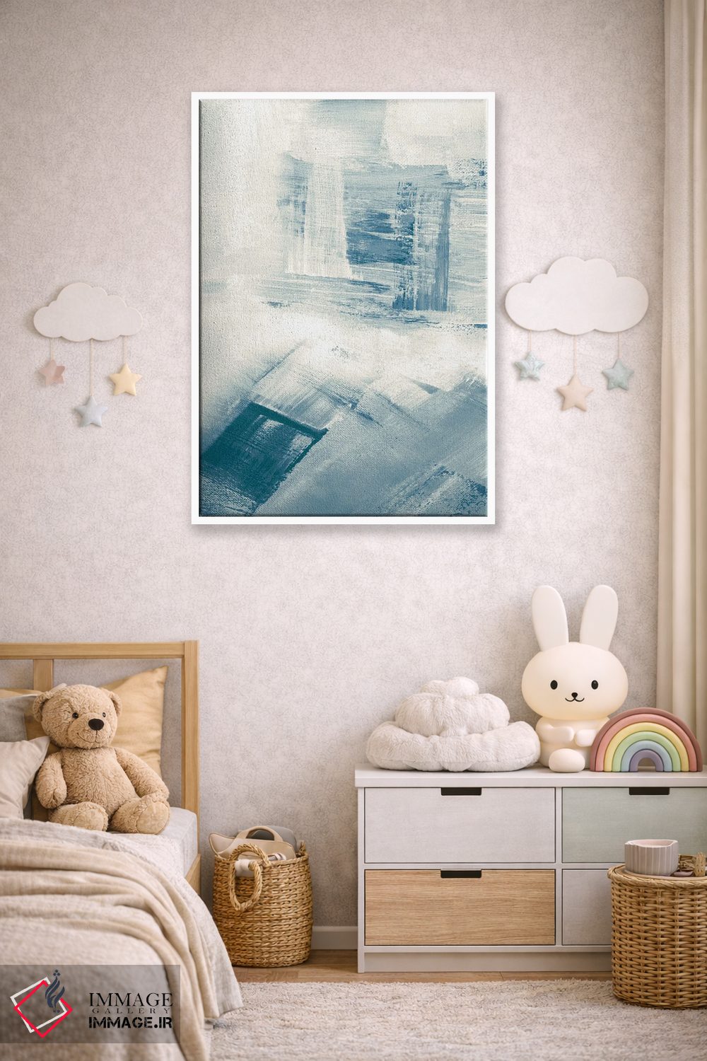 تابلو انتزاعی وزش باد II اثر جودیت شاپیرو - D3W