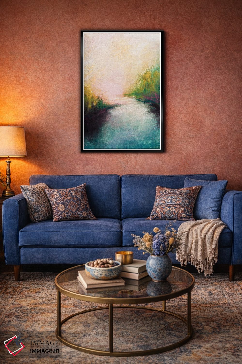 تابلو انتزاعی تالاب ها I اثر جولیا دی سانو - D4B