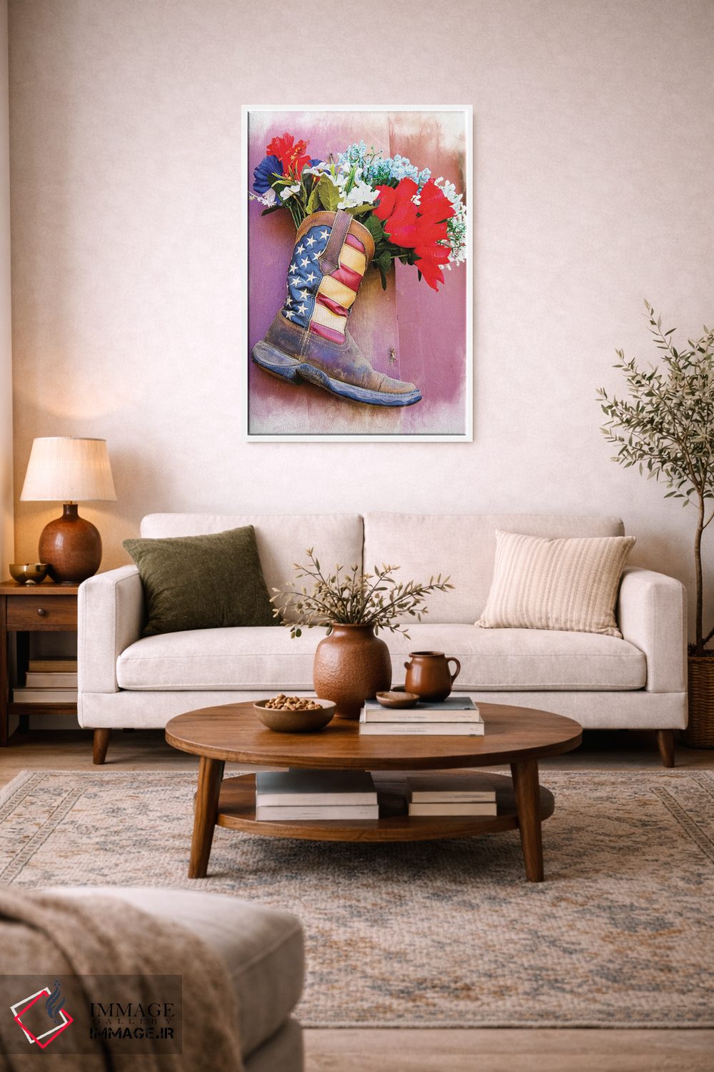 تابلو دکوراتیو چکمه اثر جری کوارت - D1W