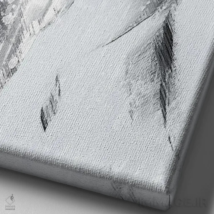 تابلو مدرن اسب اسرارآمیز اثر جنیفر اللوری - نمای نزدیک بافت بوم