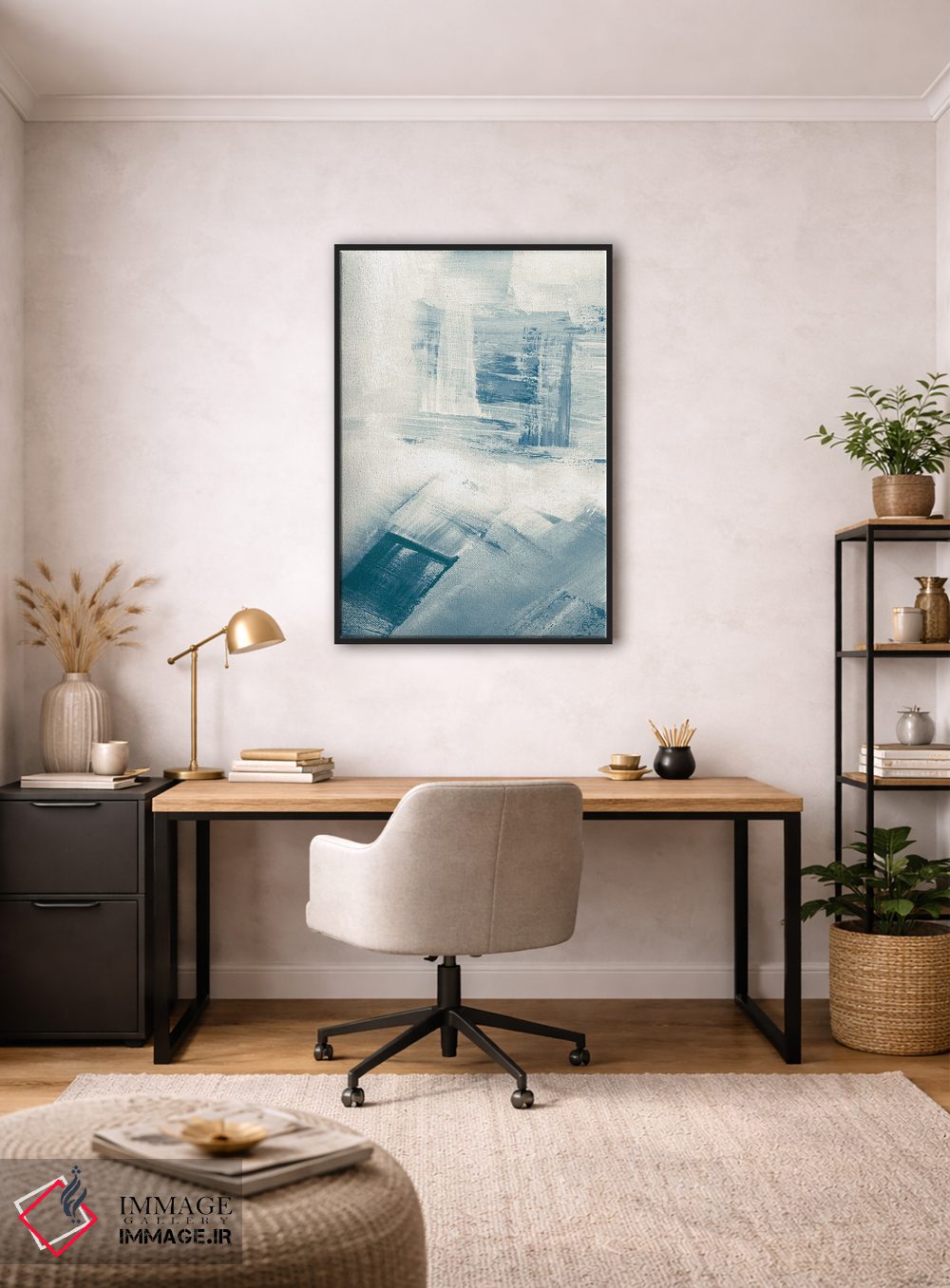 تابلو انتزاعی وزش باد II اثر جودیت شاپیرو - D5B