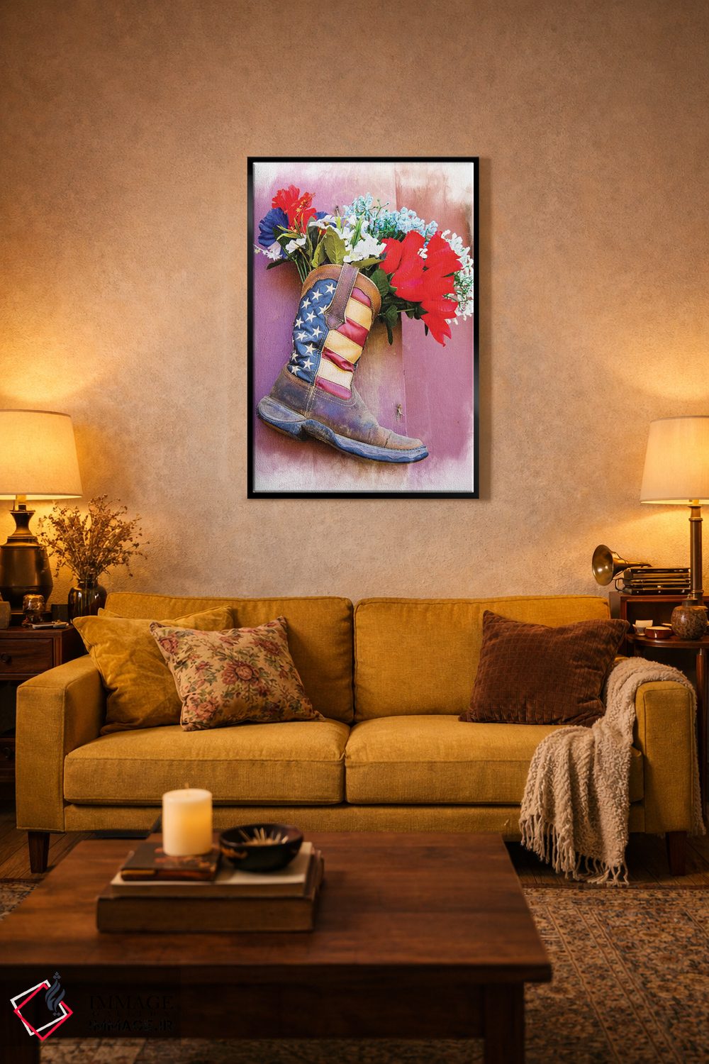 تابلو دکوراتیو چکمه اثر جری کوارت - D2B