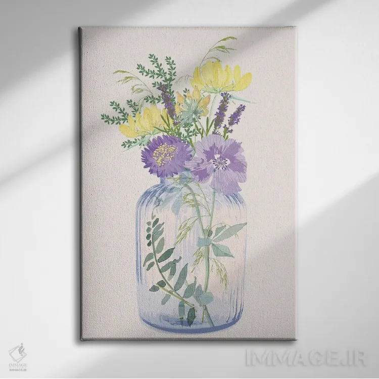 تابلو دکوراتیو گیاه شناس سوم اثر جنیفر اللوری - نمای روبهرو روی دیوار