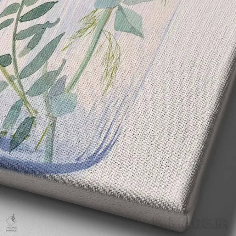 تابلو دکوراتیو گیاه شناس سوم اثر جنیفر اللوری - نمای نزدیک بافت بوم