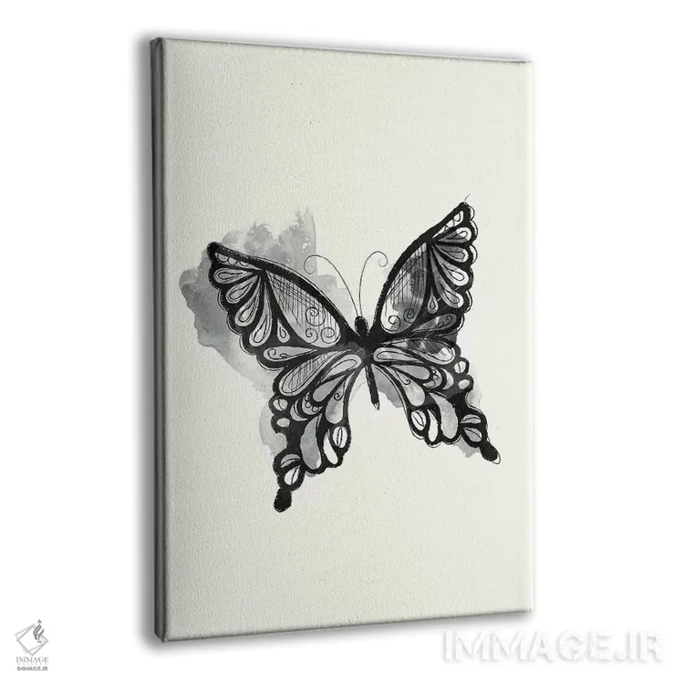 تابلو مدرن زیبایی سیاه اثر جنیفر اللوری - نمای پرسپکتیو محصول