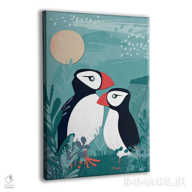 تابلو دکوراتیو کلاژ ساحلی یک اثر جنیفر اللوری - نمای پرسپکتیو محصول