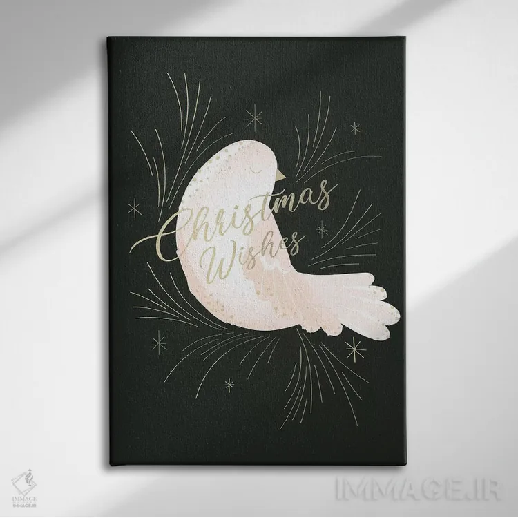 تابلو دکوراتیو کریسمس شیک II اثر جنیفر اللوری - نمای روبهرو روی دیوار