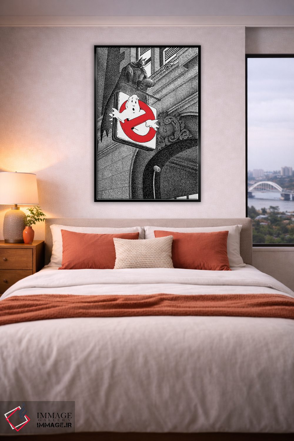 تابلو دکوراتیو بت من در ایستگاه آتش نشانی اثر جی.ای. لارسون - D3B