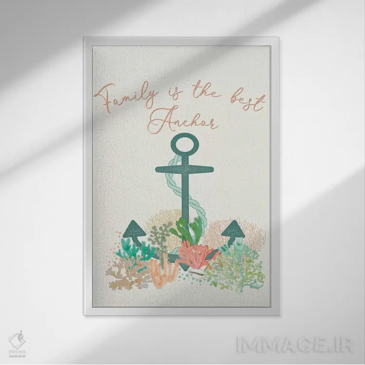 تابلو دکوراتیو نسیم ساحلی II اثر جنیفر اللوری - نمای قابدار سفید