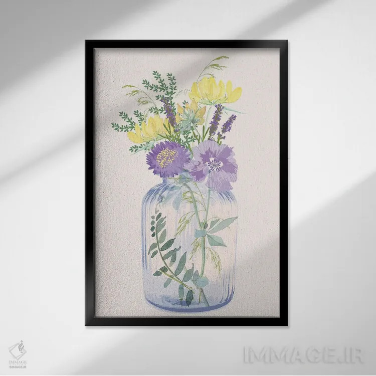 تابلو دکوراتیو گیاه شناس سوم اثر جنیفر اللوری - نمای قابدار مشکی