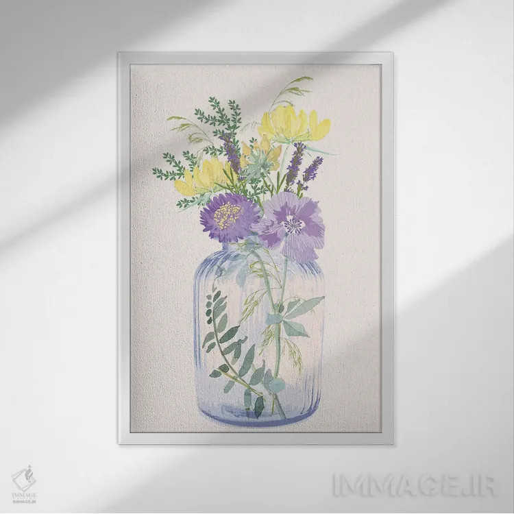 تابلو دکوراتیو گیاه شناس سوم اثر جنیفر اللوری - نمای قابدار سفید