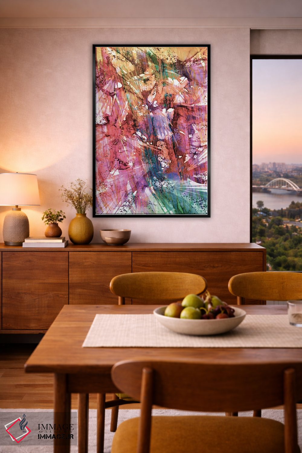 تابلو انتزاعی Fashion Frenzy,پرندگان شکارچی، تب مد اثر جولیا دی سانو - D6B