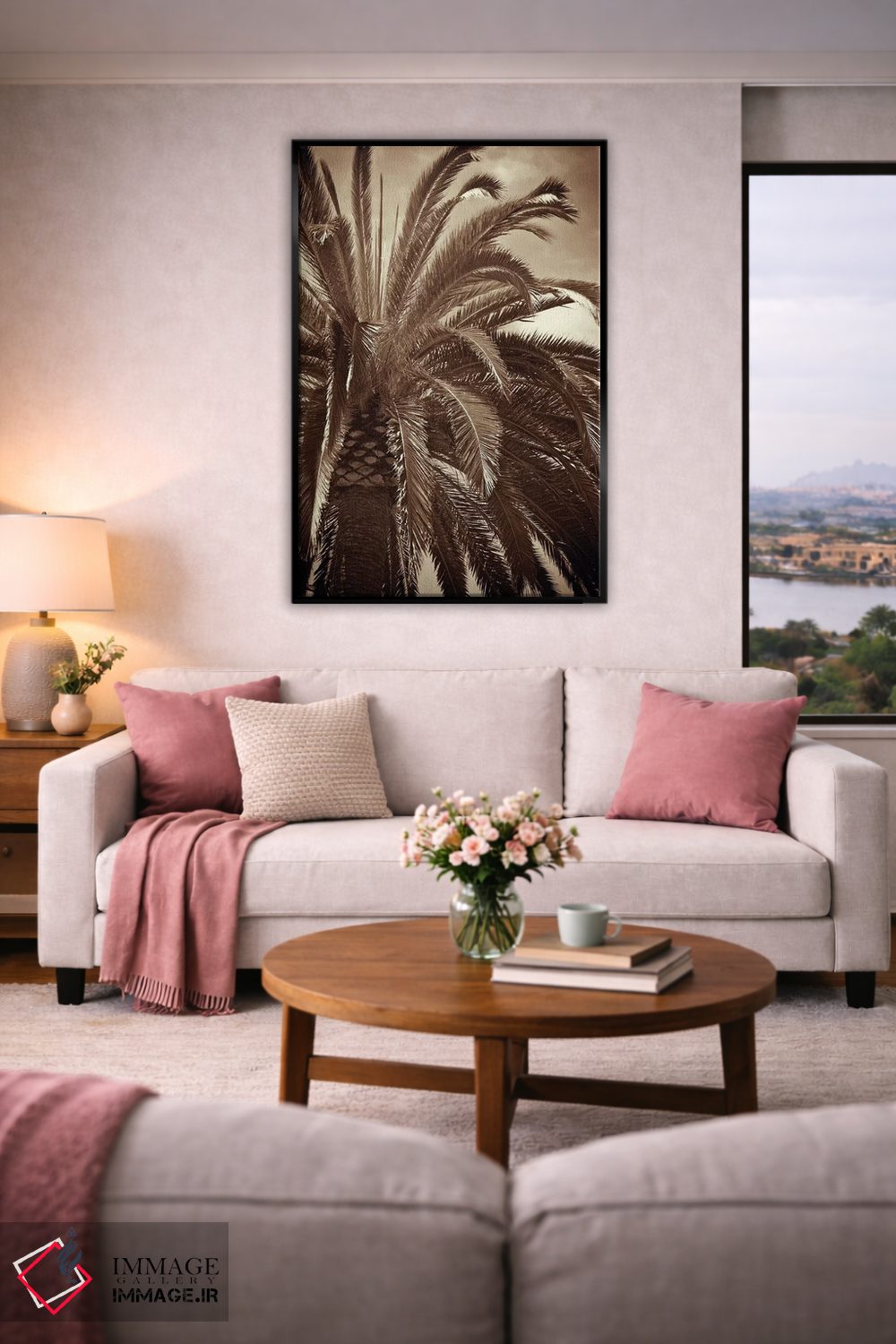 تابلو دکوراتیو نخل نجواگر اثر جنیفر بروسار - D6B