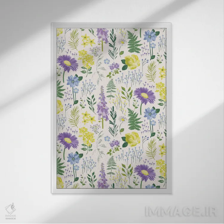تابلو دکوراتیو گیاه شناس II اثر جنیفر اللوری - نمای قابدار سفید