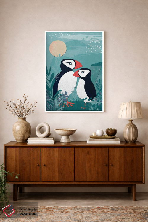 تابلو دکوراتیو کلاژ ساحلی یک اثر جنیفر اللوری - D1W