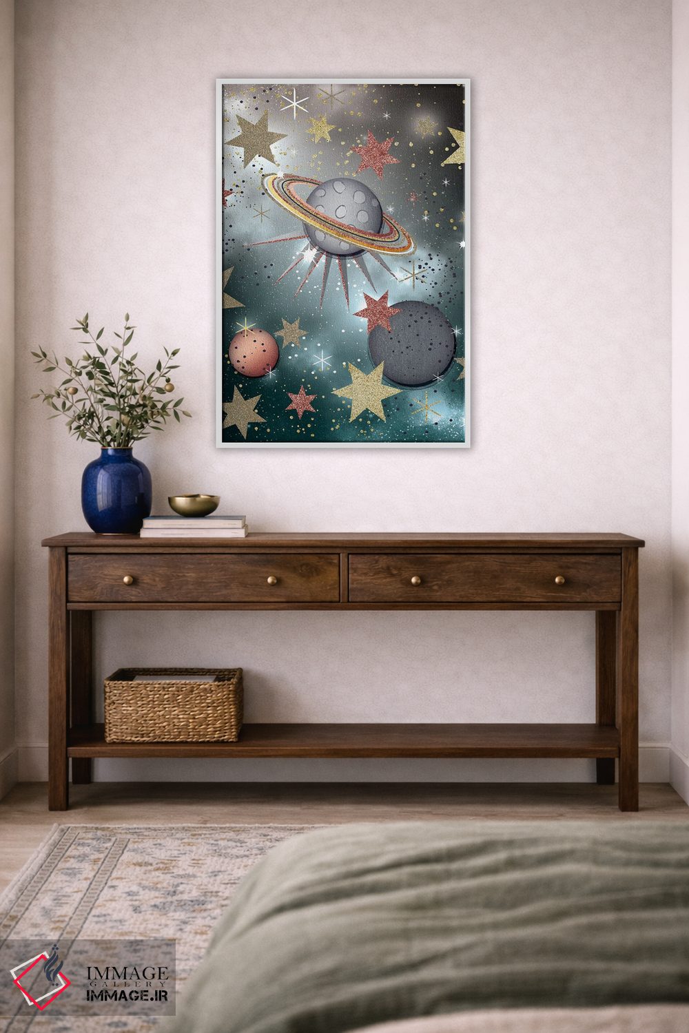 تابلو دکوراتیو سیاره های پرستاره اثر جنیفر اللوری - D2W