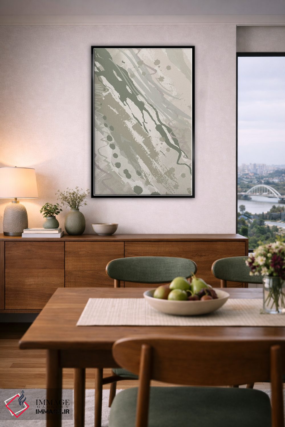 تابلو انتزاعی خوش آمدگویی چهار اثر جنیفر اللوری - D6B