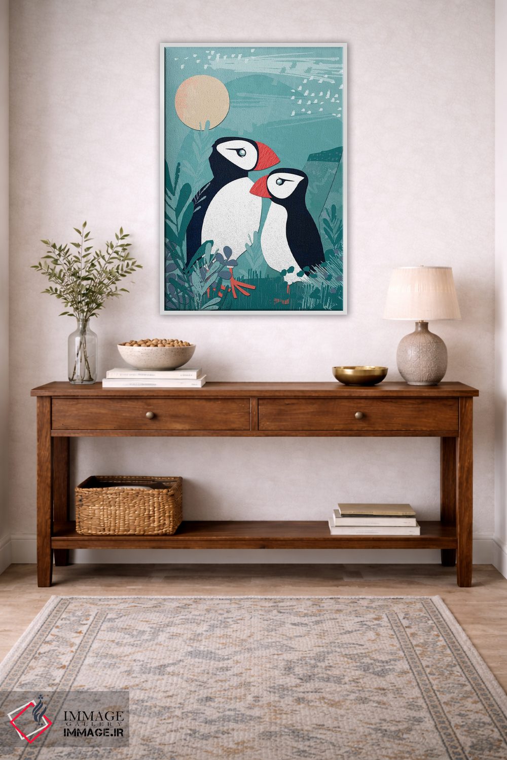 تابلو دکوراتیو کلاژ ساحلی یک اثر جنیفر اللوری - D3W