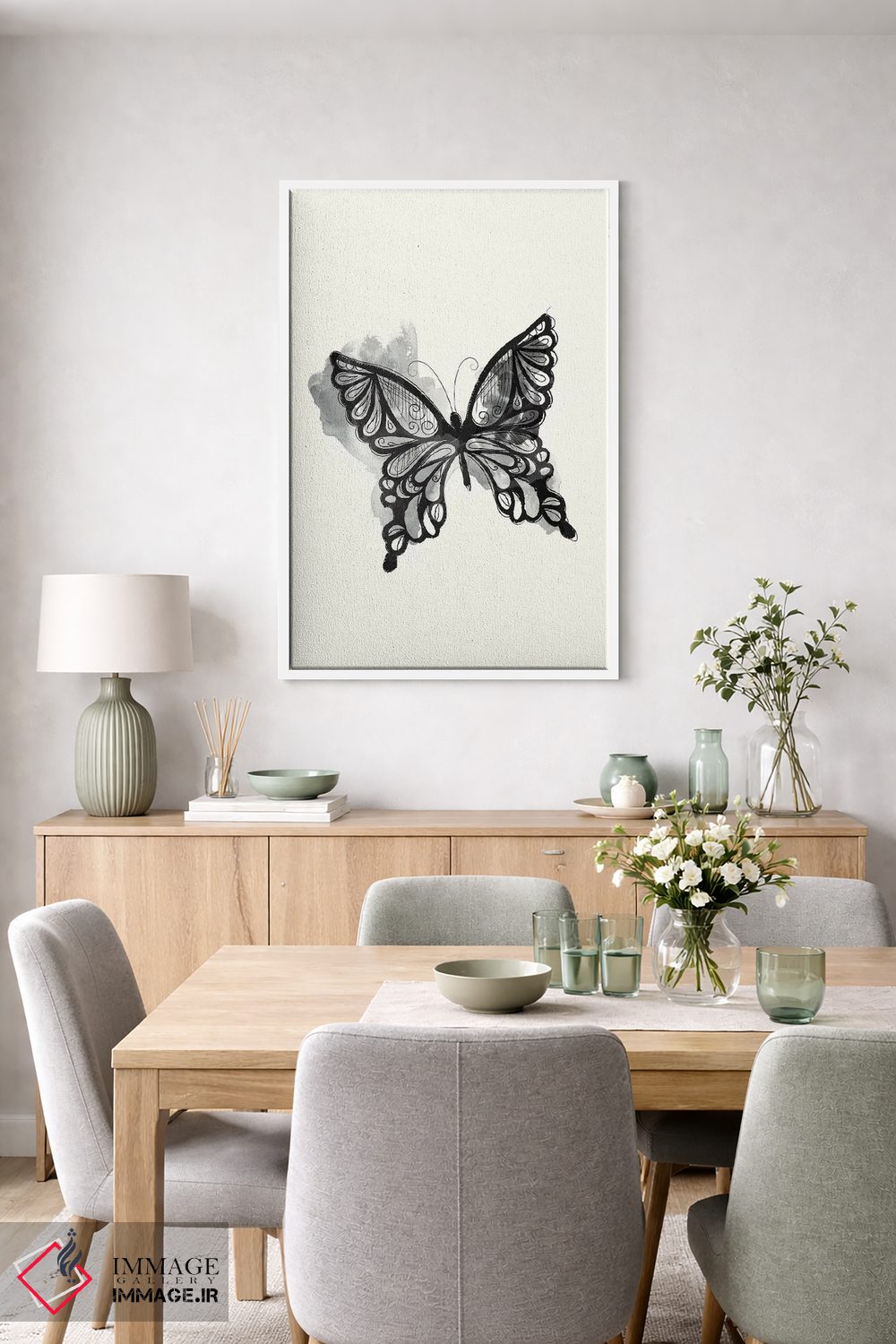 تابلو مدرن زیبایی سیاه اثر جنیفر اللوری - D4W