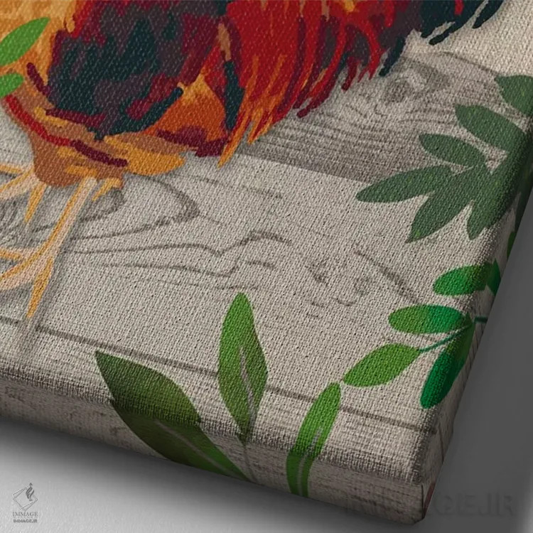 تابلو مدرن از مزرعه تا سفره دو اثر جنیفر اللوری - نمای نزدیک بافت بوم