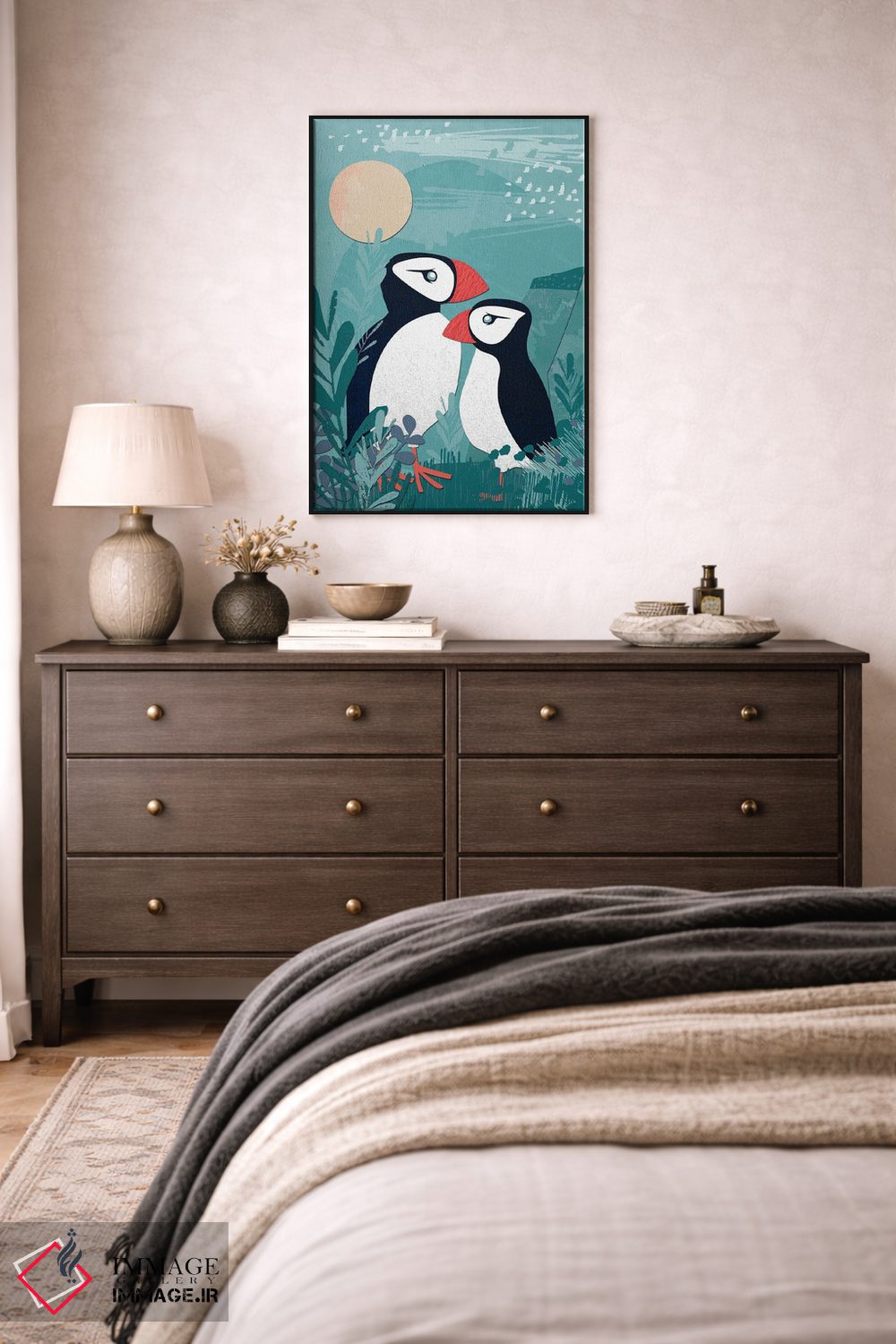 تابلو دکوراتیو کلاژ ساحلی یک اثر جنیفر اللوری - D4B