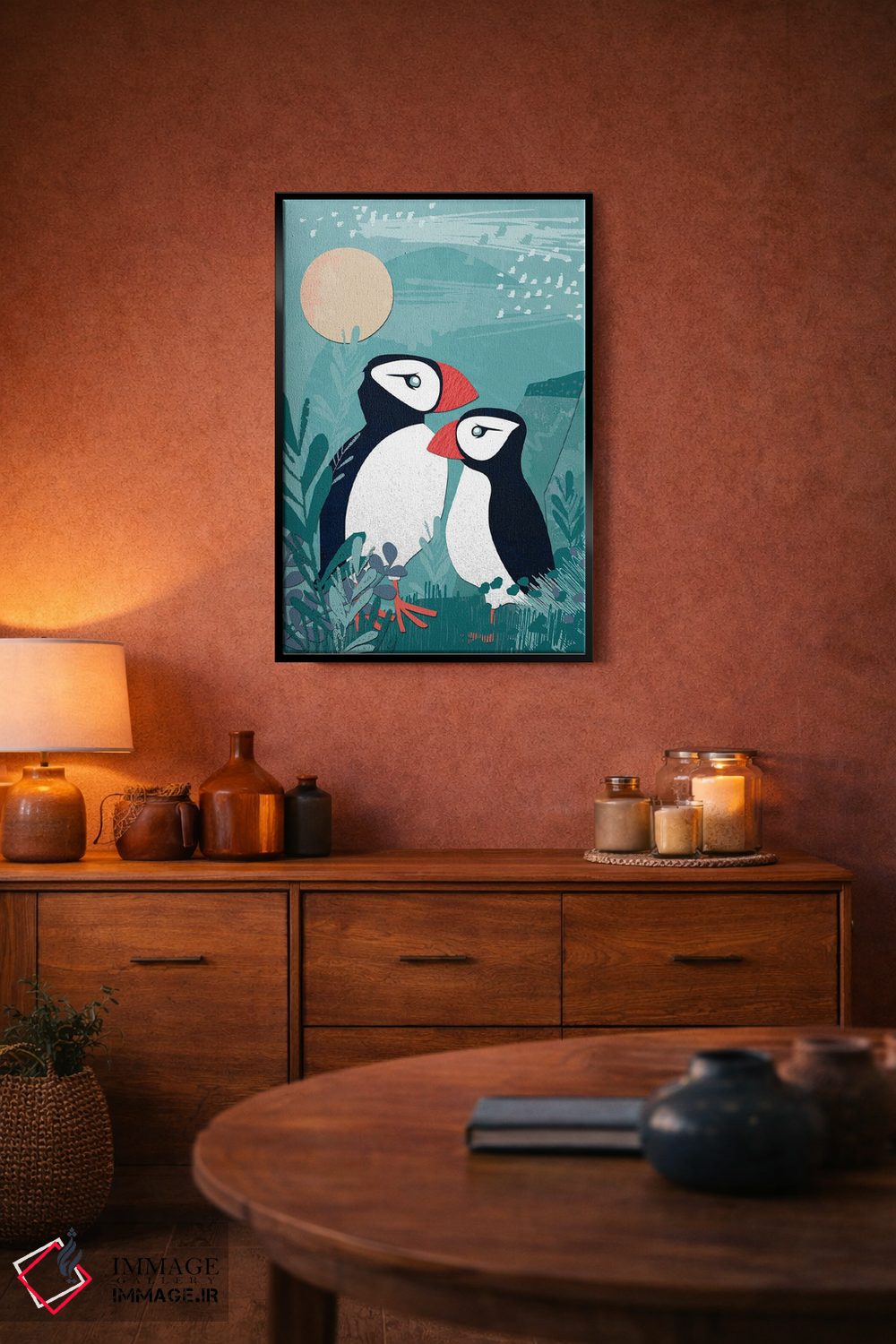 تابلو دکوراتیو کلاژ ساحلی یک اثر جنیفر اللوری - D5B