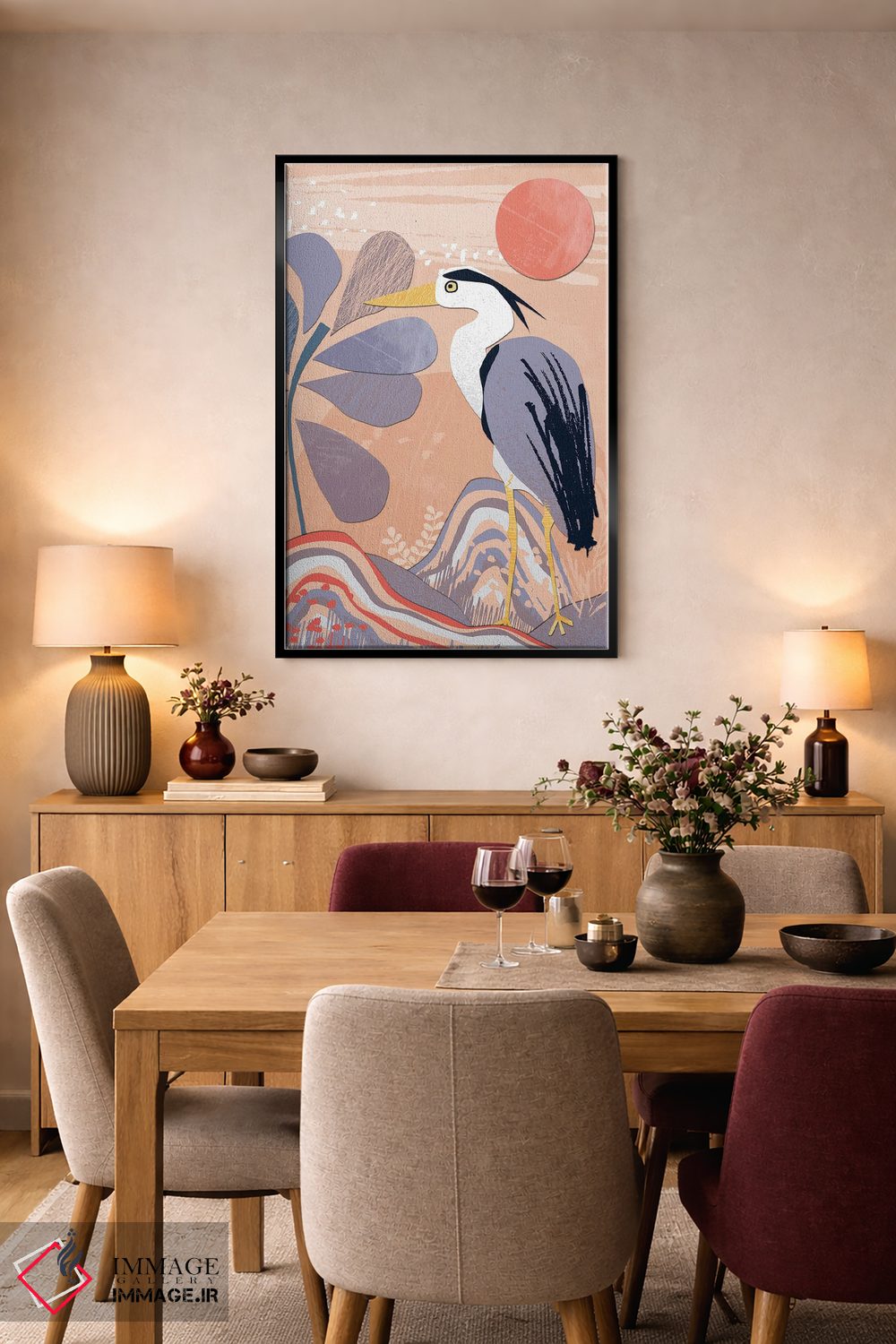 تابلو دکوراتیو کلاژ ساحلی دو اثر جنیفر اللوری - D4B