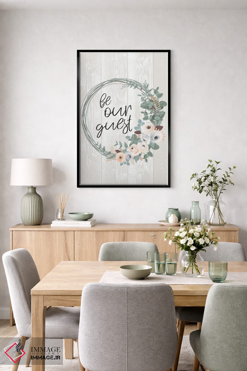 تابلو مدرن مهمان ما باش اثر جنیفر اللوری - D6B