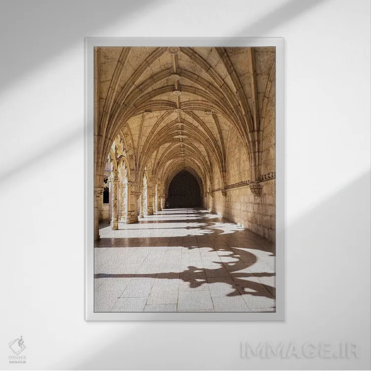 تابلو دکوراتیو Jeronimos Monastery, A UNESCO World Heritage Site, Lisbon, Po… اثر جولی اگرز - نمای قابدار سفید